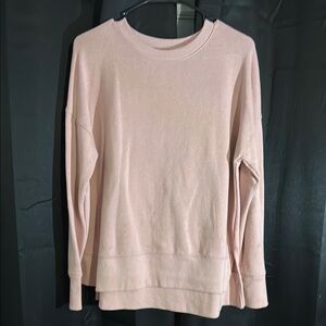 Soft Blush Pink Crewneck Pullover Sweatshirt